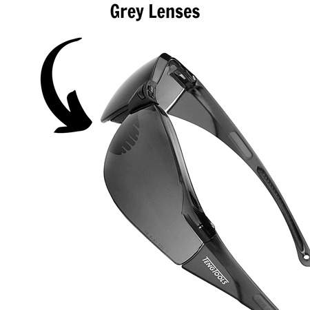 Teng Tools Grey Lens Sports Inspired Design Safety Glasses -  SG713G SG713G
